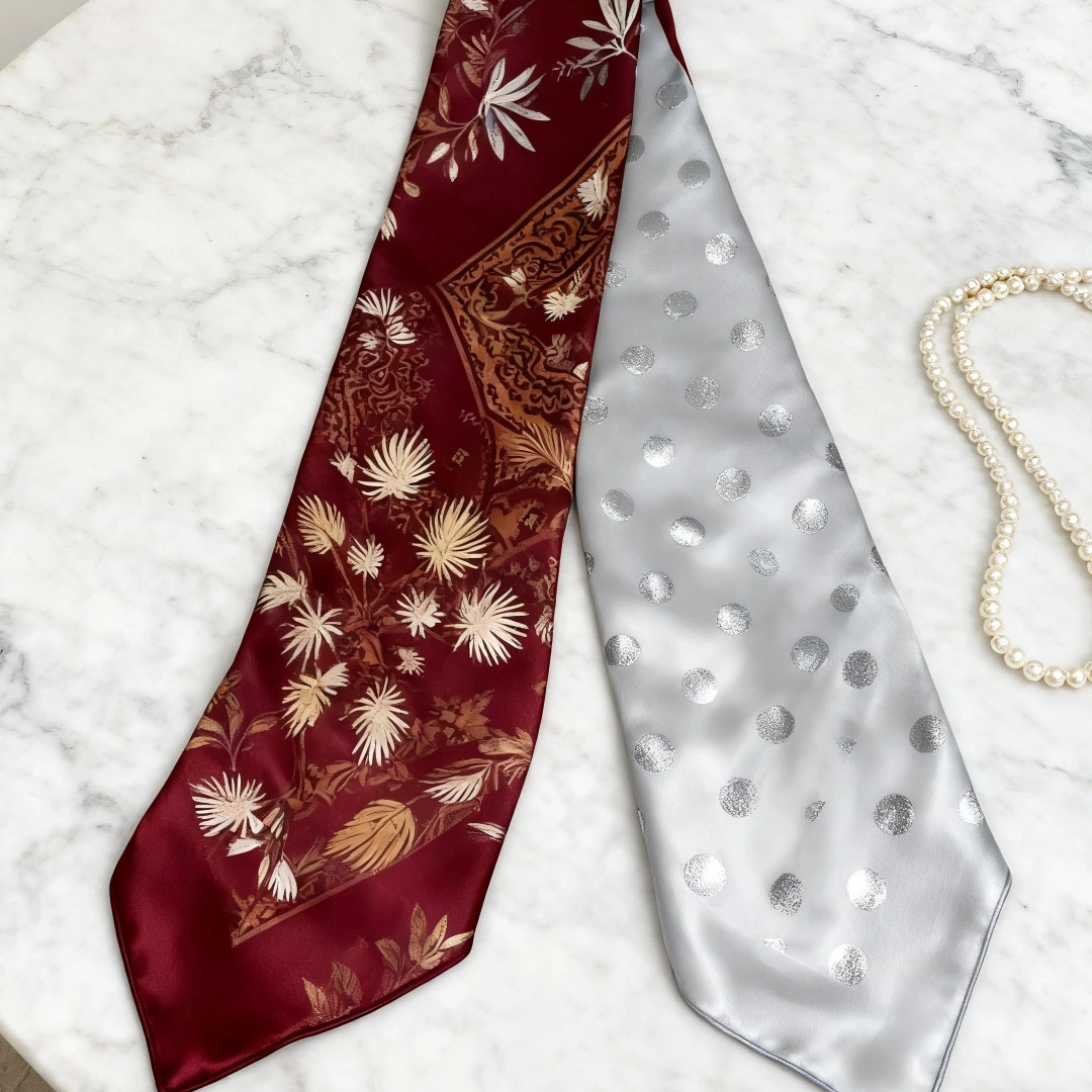 Double-Sided Silk Scarf