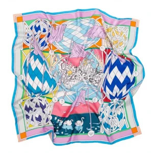 colorful silk scarf