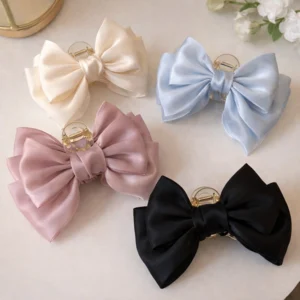 Silk Thread Hair Clips