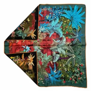 Double-Sided Printed Artist Scarf