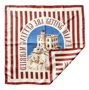 Double-Sided Printed Artist Scarf