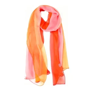 Elegant Silk Chiffon Long Scarf