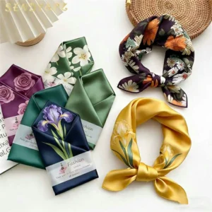 Floral Print Cotton Neckerchief