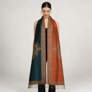 Jacquard Ethnic Styles Double Sided Long Scarf