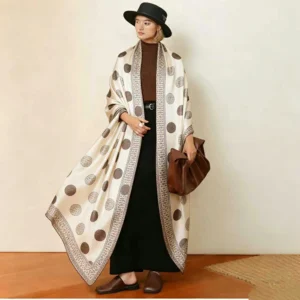 Jacquard Polka Dot Wrap Scarves