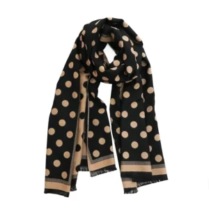 Jacquard Polka Dot Wrap Scarves