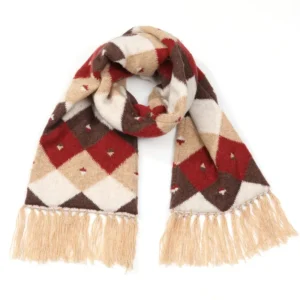Jacquard Soft Winter Warm Wool Scarf