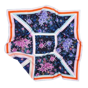 Large Twill Silk Square Scarf Shaels Wraps