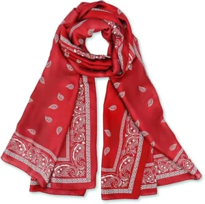 Long Strip Paisley Scarf