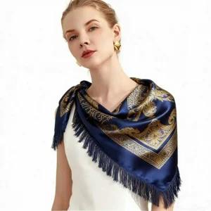 Luxury Silk Fringe Scarf