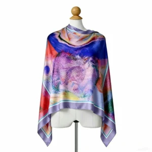 Multifunctional Colored Silk Scarves