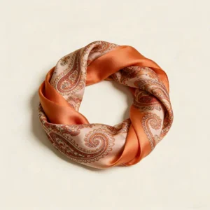 Paisley Silk Infinity Blanket Scarf