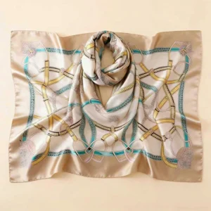Printing Pattern Fashion Silk Infinity Scarf