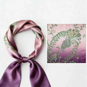 100% Pure Silk Custom Printing Designer Scarf