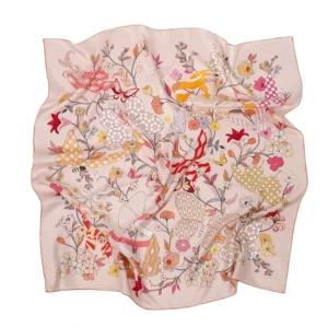 Silk Colorful Floral Printing Silk Scarf