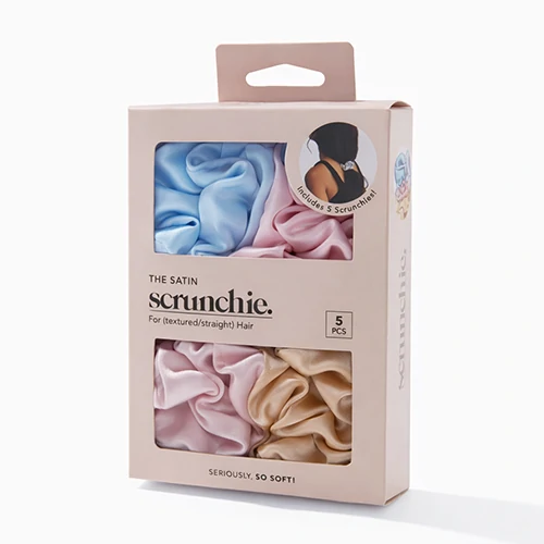 Silk Scrunchie Label & Packaging