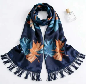 Vintage Silk Fringes Scarf