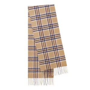 Wool Tartan Scarf With Long Tassels