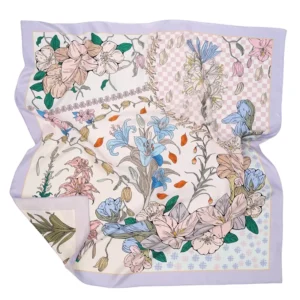 printed silk scarf