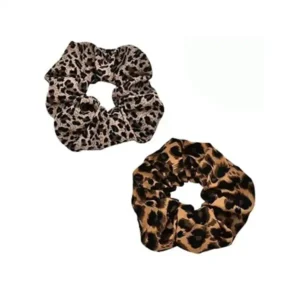 printed silk scrunchies