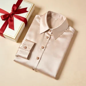 Button Down Silk Shirt Womens Gift Edition