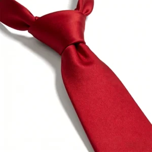 Classic Solid Color Slim Silk Tie