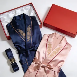 Couples Silk Robe Gift Edition