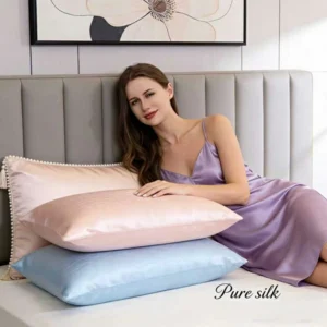 Custom Double-Sided Solid Organic Silk Pillow Cases