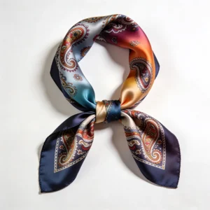 Custom Paisley Silk Bandana Service