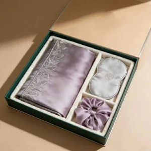 Customized Embroidered Silk Pillowcase High-end Gift Box