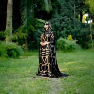 Designer Silk Robe, Headscarf, Ethnic Style