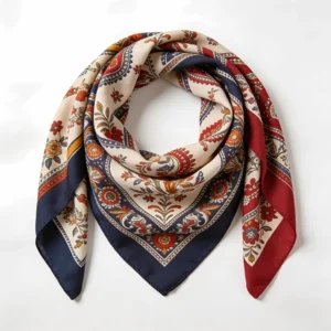 Double-Sided Printed Square Scarf