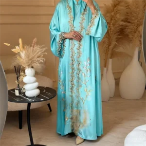 Embroidered Silk Robe