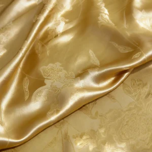 Hand Dyed Silk Fabric Jacquard Onion Skin