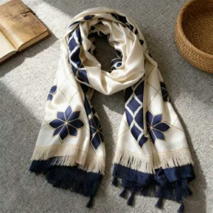 Infinity Women Hijab Cotton Tassel Headscarf