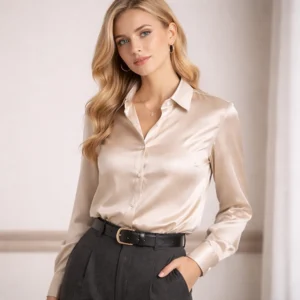 Long Sleeve Silk Shirt High-end Customized