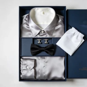 Long Sleeve Silk Shirt Mens Gift Edition