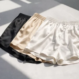 Luxury Comfortable Breathable 100% Silk Sleep Shorts