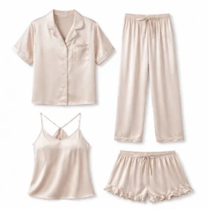 Luxury Silk Satin Pajamas Nightwear Set
