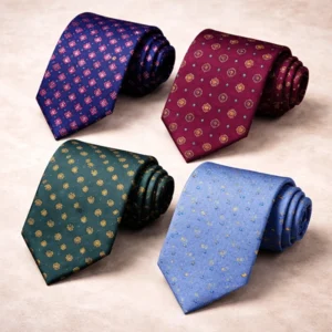 Men's Classic Printed Silk Necktie