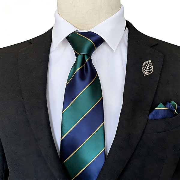 Multi Color Striped Men's Vintage Silk Necktie