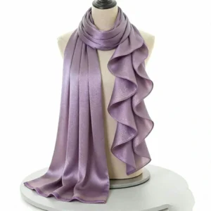 Plain Satin Silk Shawls Chiffon Hijab
