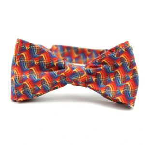 Printed bow tie
