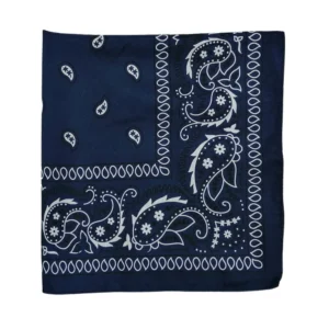 Screen Printed Paisley Dot Cotton Head Scarf