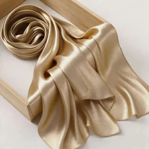 Shimmer Crinkle Silk Chiffon Hijab