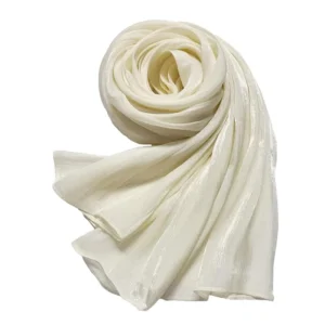 Shimmer Crinkle Silk Chiffon Hijab