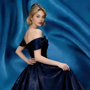 Silk Blend Fabric Mikado Satin Fabric