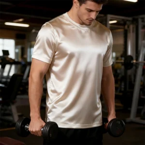 Silk Cotton Shirt Mens Gym