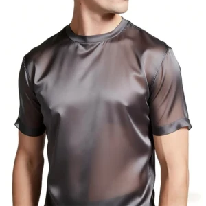 Silk Cotton Shirt Mens Soft Breathable