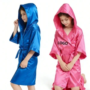 Silk Robe with Hood Girl